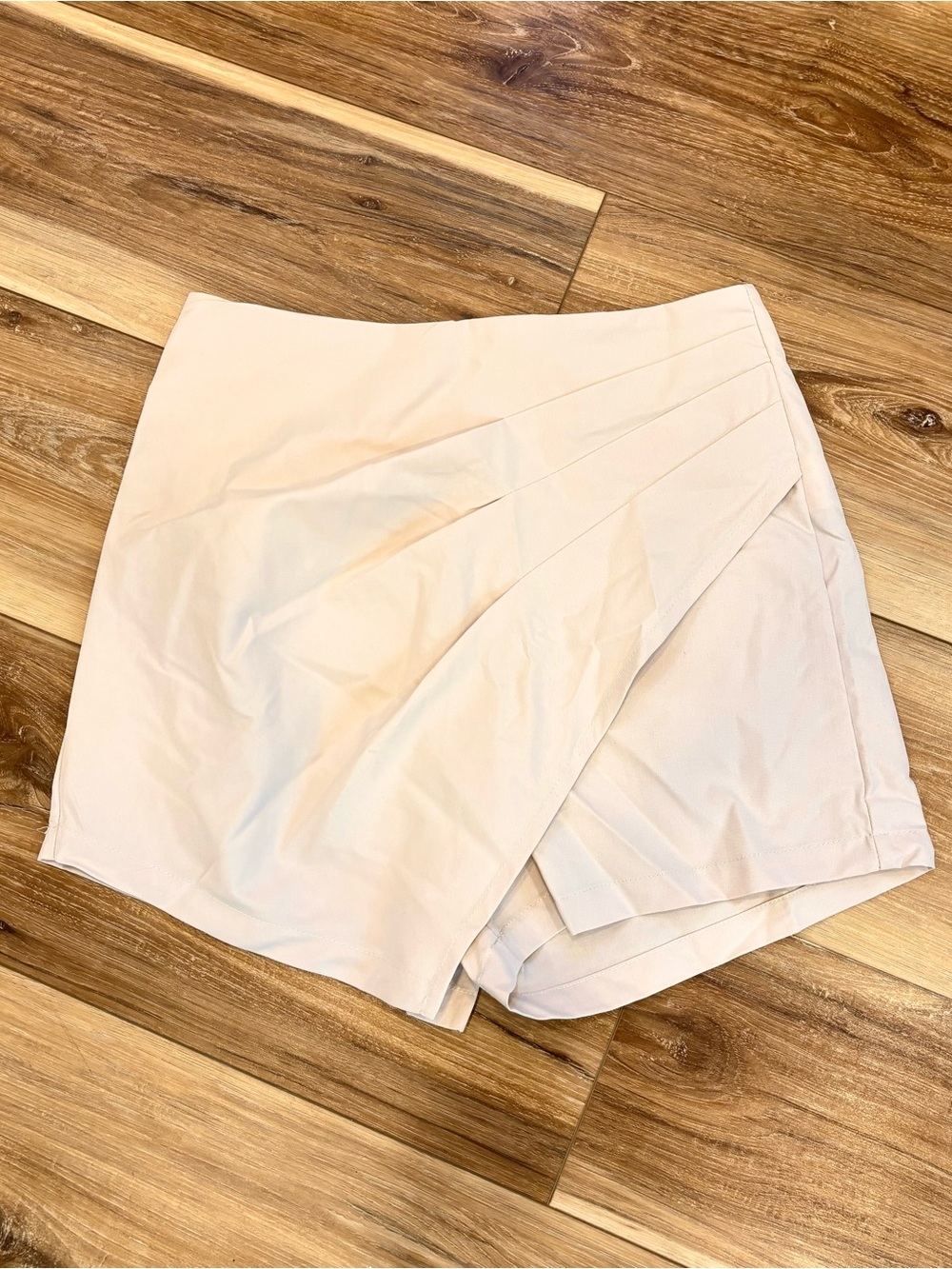 Beige Wrap Skort